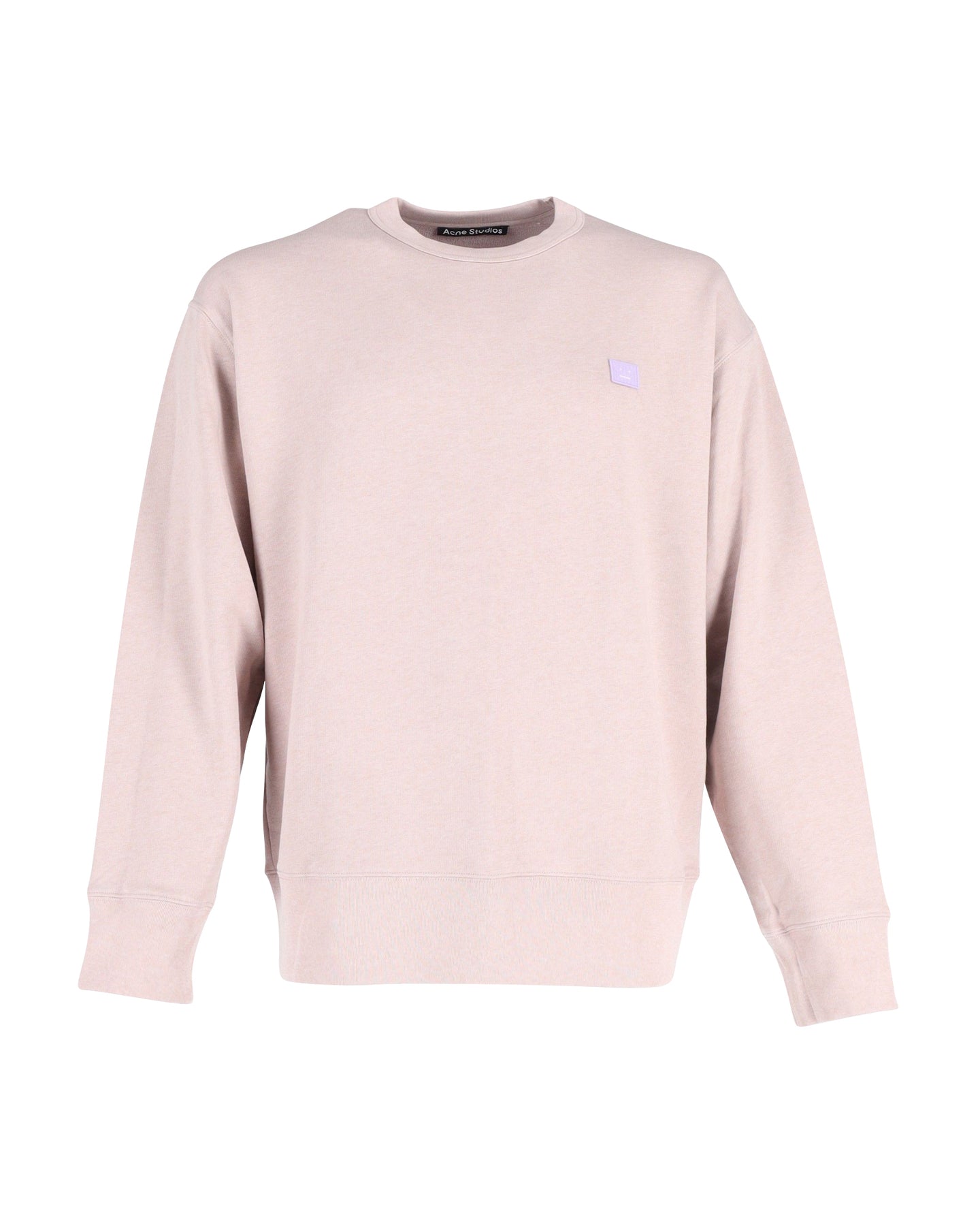 Acne Studios Sweatshirt mit Aufnähern aus rosa Baumwolle