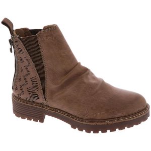 River-B Mandel Zeh Doppel Reißverschluss Stiefeletten