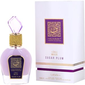 Lattafa Musk Zuckerpflaume von lattafa eau de parfum spray 3.4 oz (Thameen-Sammlung) Damen 7827809730620
