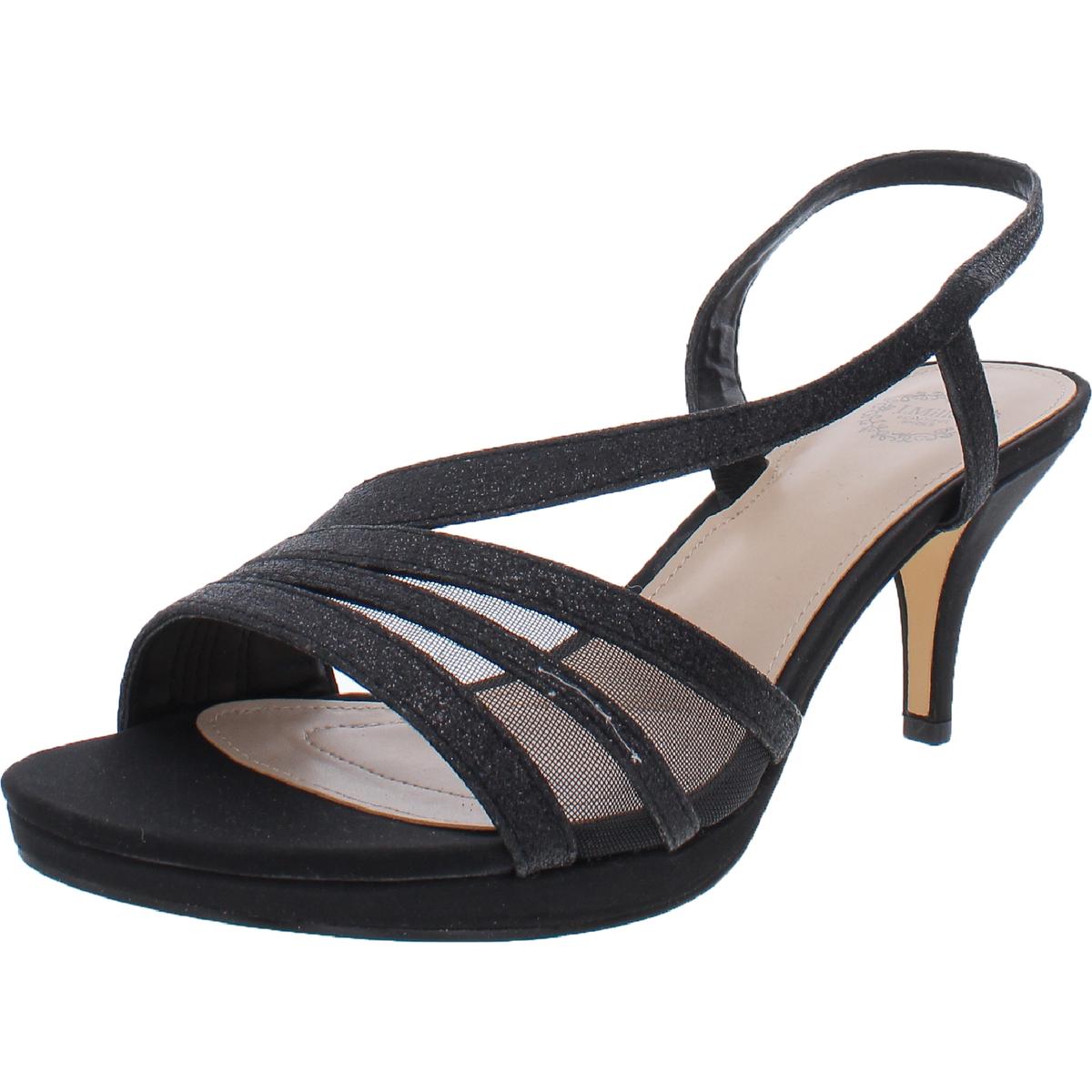 Nannett Glitzer Slip-On Stiefeletten mit offenen Zehen