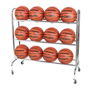 Champro 12 Ball Basketball Rack mit Rollen