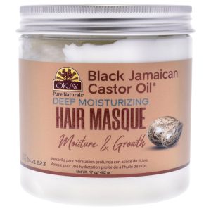 Haarmaske mit schwarzem jamaikanischem Rizinusöl von Okay für Unisex – 17 oz Maske