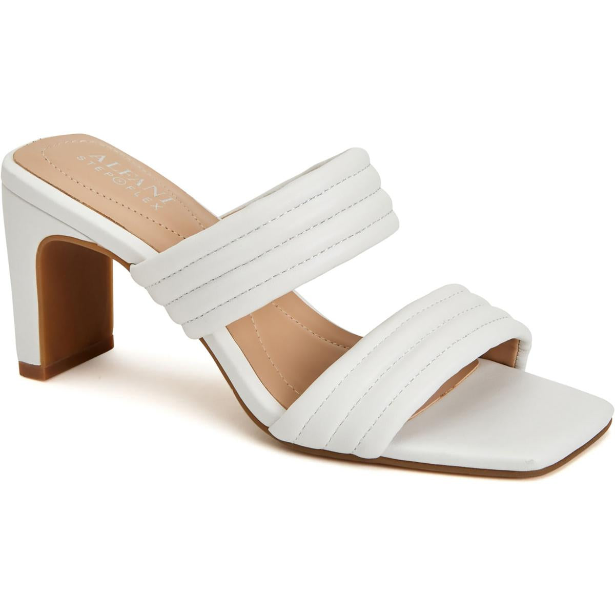 Stantonn Leder mit Riemchen Block Absatzschuhe