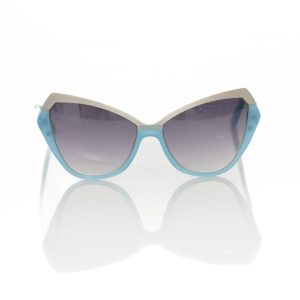 Frankie Morello Chic Cat Eye Sonnenbrille mit metallischen Damen Akzente