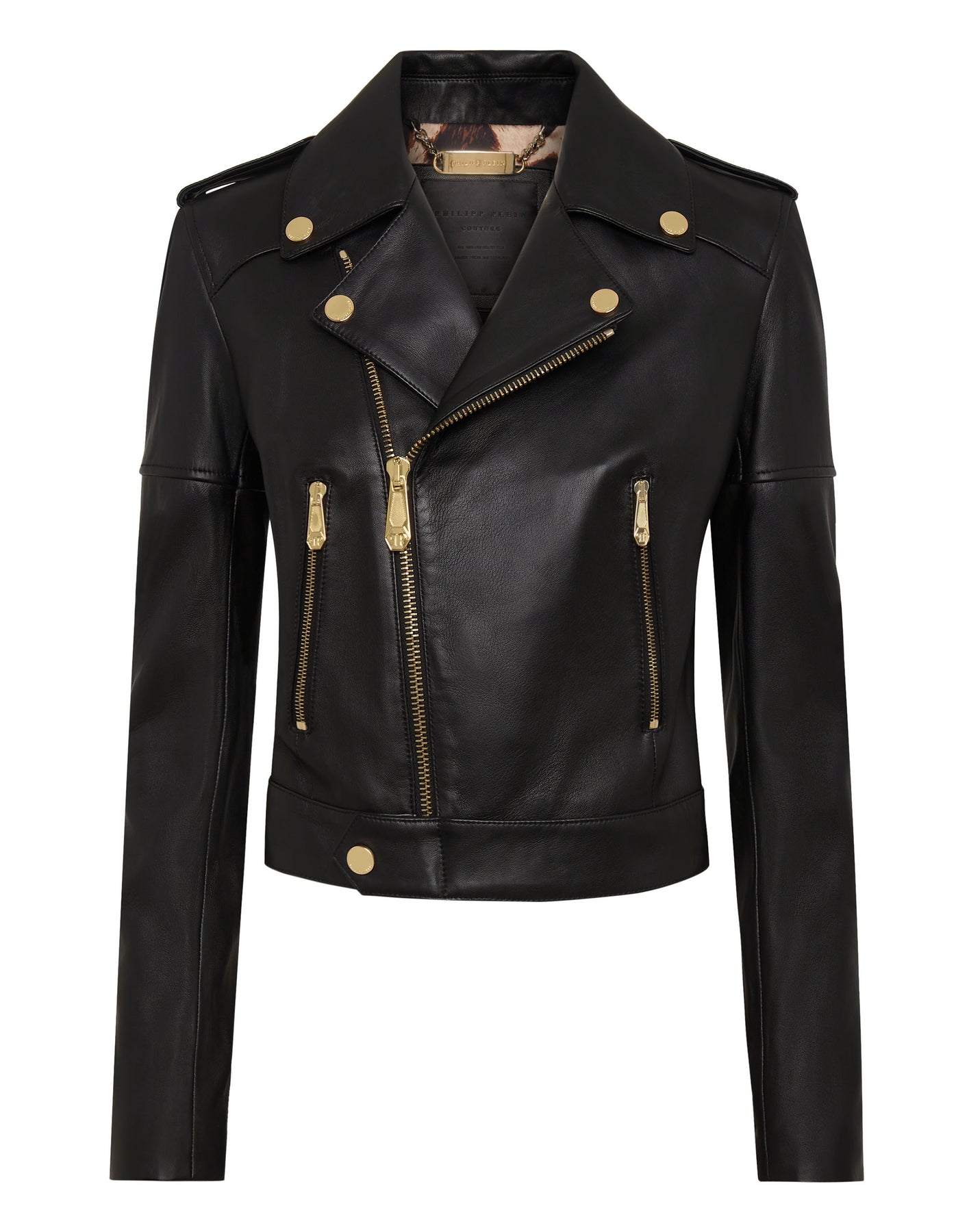Leder Biker Jacke