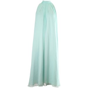 Rotate Birger Christensen Crepe Halterneck Midikleid aus Minze Polyester 7766515122236