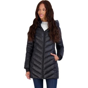 Metallic gesteppt leicht verpackbar puffer Mantel
