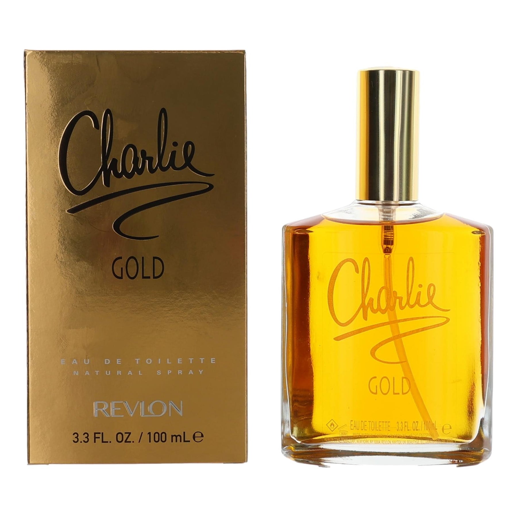 Charlie Gold von Revlon, 3.4 oz Eau de Toilette Spray für Damen