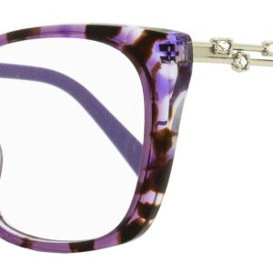 Swarovski Damen Schmetterling Brille SK5383F 055 violett havana 55mm