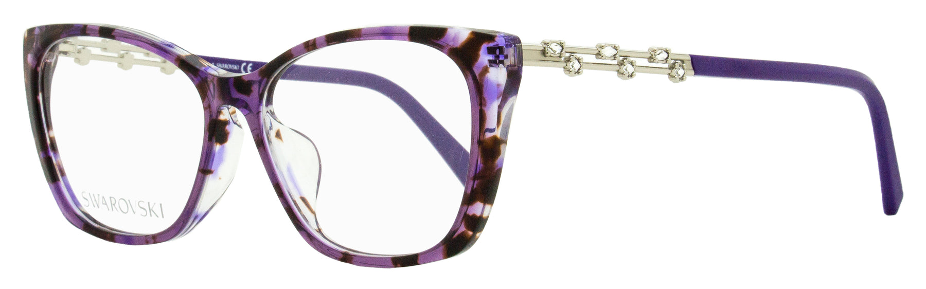 Swarovski Damen Butterfly Brillen SK5383F 055 Violet Havana 55mm