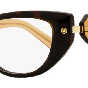 Swarovski Damen Katzenauge Brille SK5476 052 dunkel havana/braun 53mm
