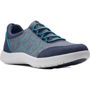 Clarks Adella Holly Two Tone Slip auf gepolsterte sportliche Turnschuhe