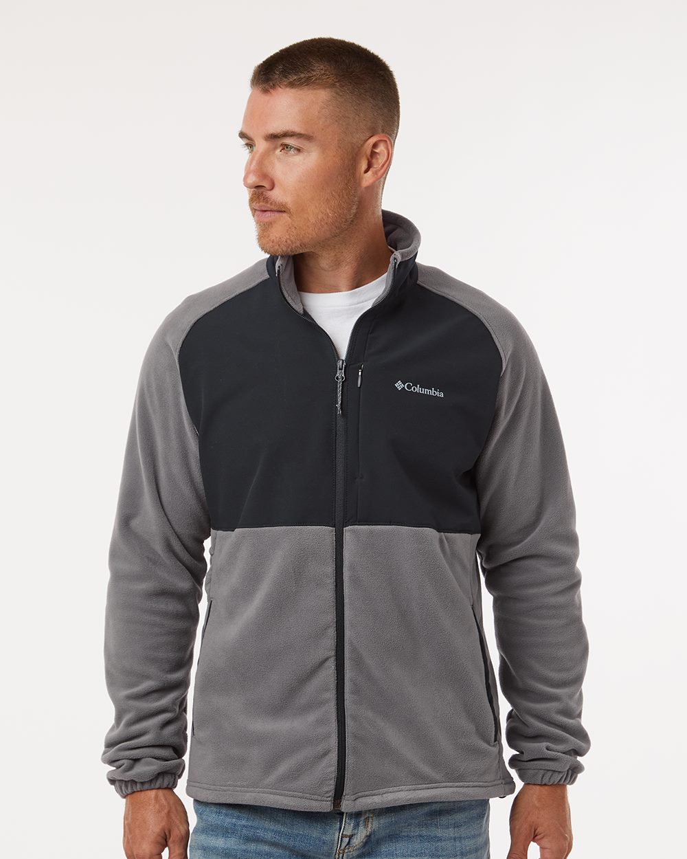 Columbia Herren Sage Peak Fleece Jacke mit durchgehendem Reißverschluss