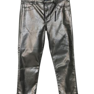 J Brand Ruby High-Up Ernte Zigarette Jeans in galaktische Silber Lyocell 7766512140348