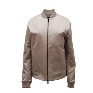 Theory Bomber Jacke aus beige Triacetat 7766514335804