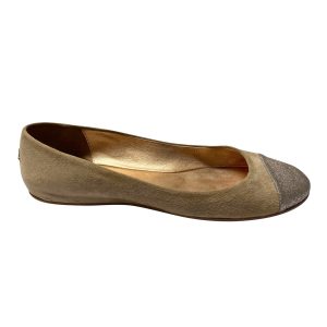 Jimmy Choo Watson Wohnungen in beige Veloursleder 7766514171964