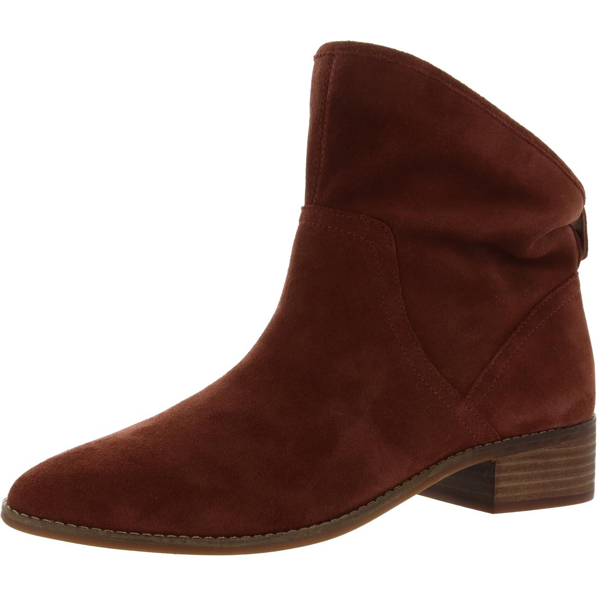Lollin Leder Stacked Heel Booties
