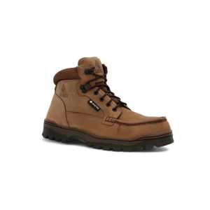 Men-s Outback Gore-tex wasserdichter Stahl Zehen Arbeitsstiefel – breite Breite in braun 7676679290940