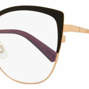 Swarovski Damen Schmetterling Brille SK5402 001 schwarz/gold/violett 54mm