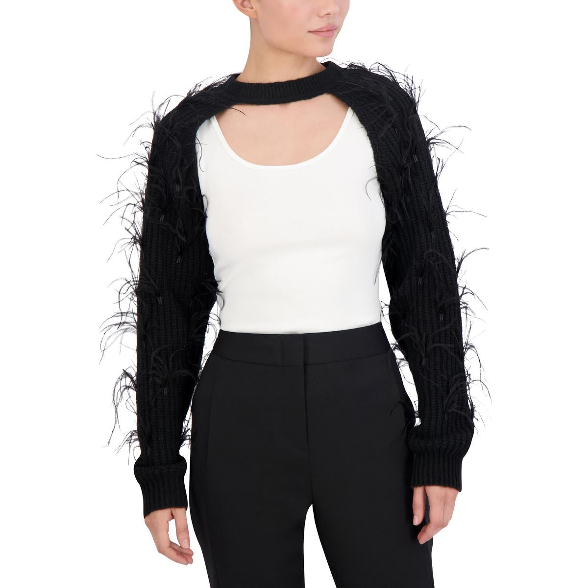 Pullover mit Rundhalsausschnitt Shrug Pullover