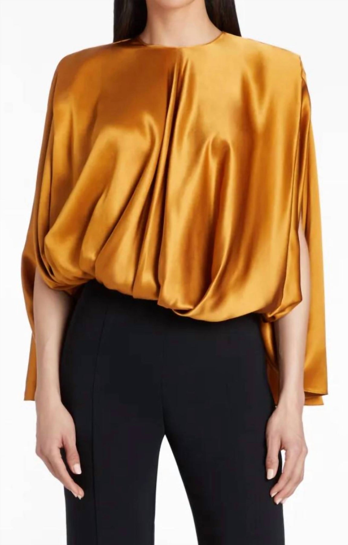 Odessa Seide Top in antiker Bronze