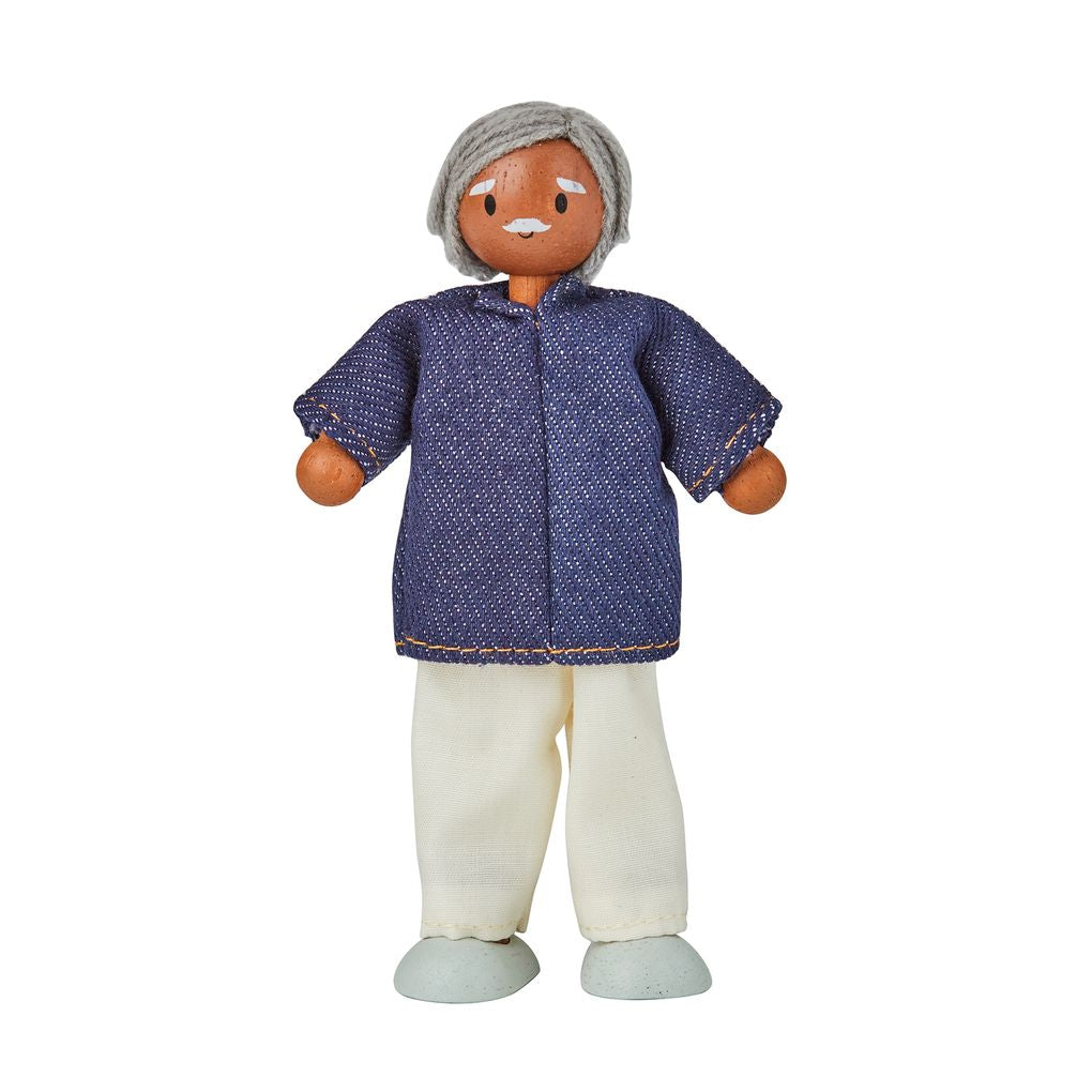 Großvater Puppenhaus Figur – mittlerer Hautton