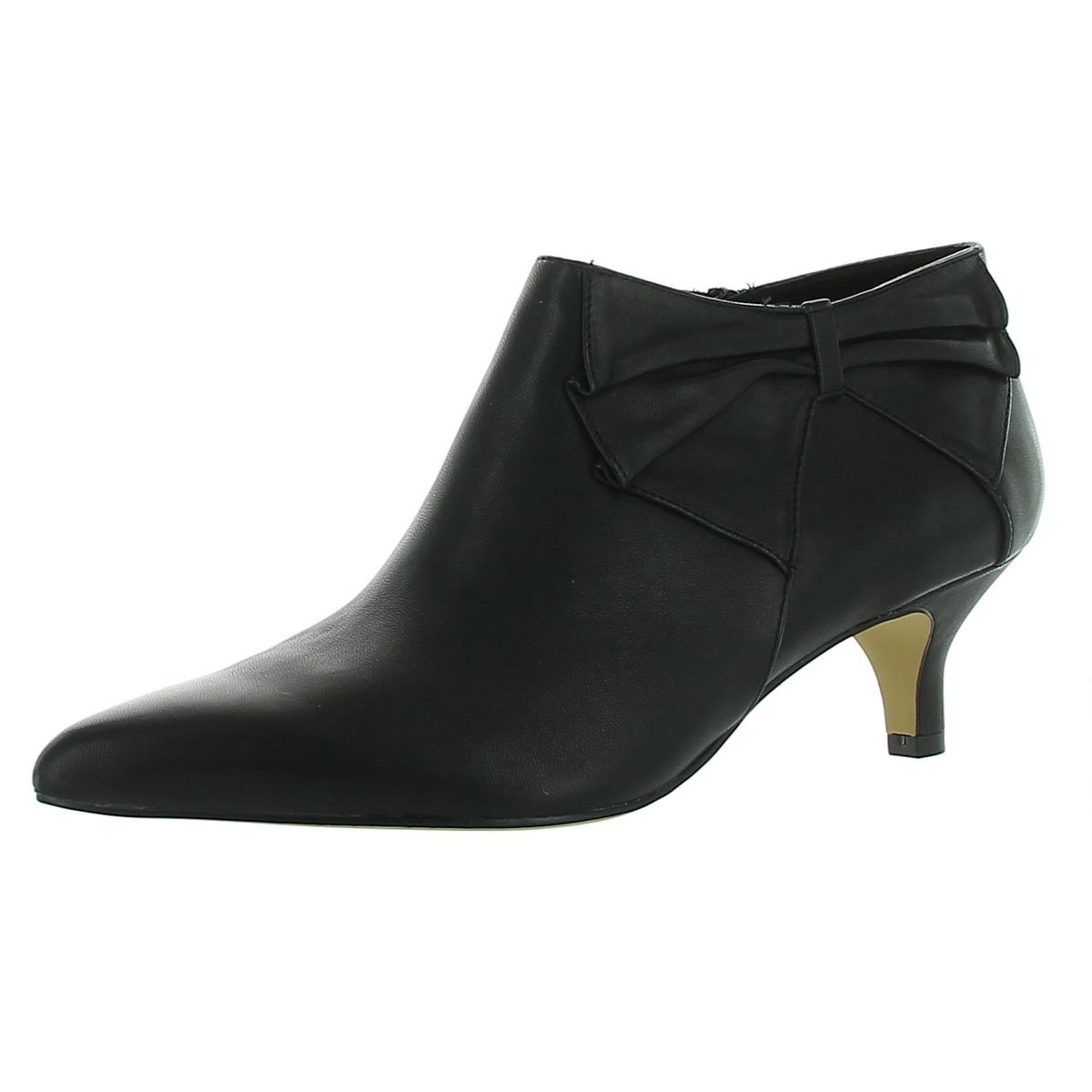 Frances Leder Kätzchen Ferse Stiefeletten