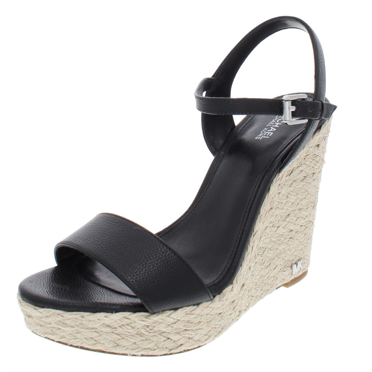Schwarze Leder Pumps von Jill Leder – Keilsandalen