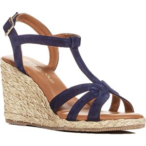 Madina Padded Insole T-Strap Wedge Sandalen