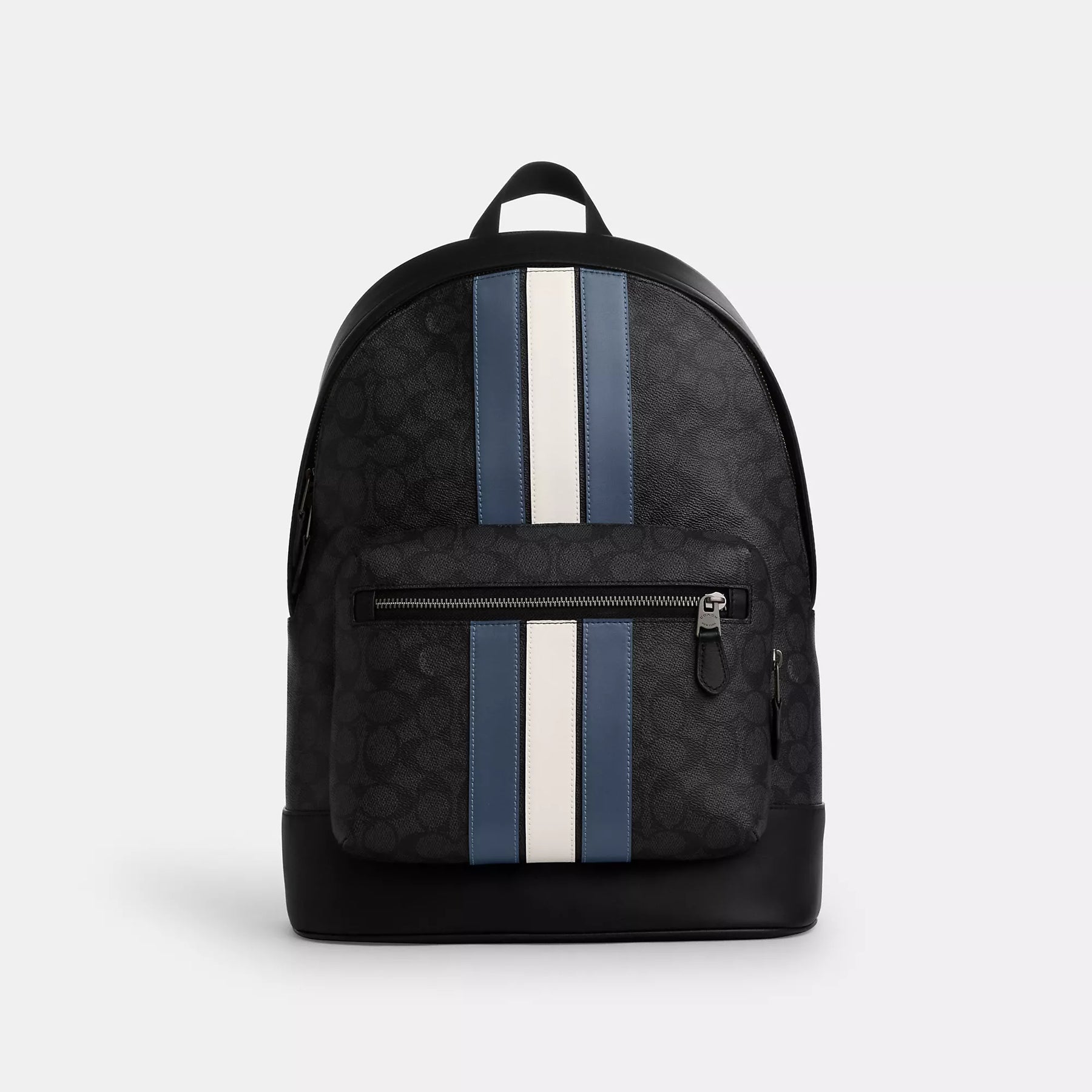 Coach Outlet West Rucksack aus charakteristischem Canvas mit Varsity Stripe