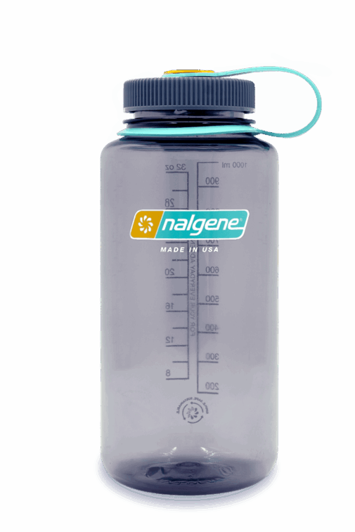 Nalgene 32oz Wasserflasche mit breitem Mund – Aubergine