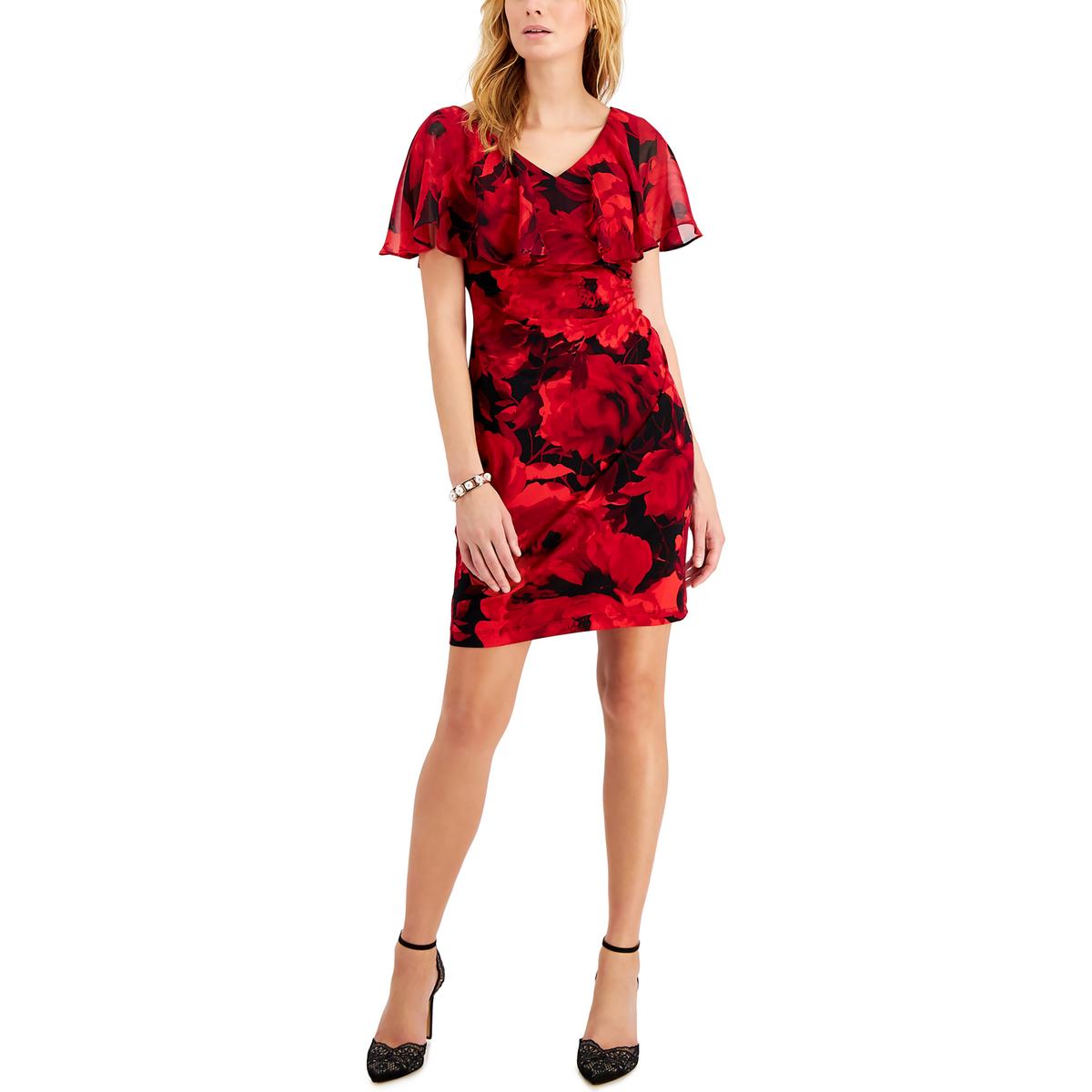 Petites bedruckte Mini Cocktail und Partykleid