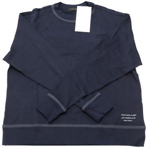 Undercover Langarm-Sweatshirt aus marineblauer Baumwolle