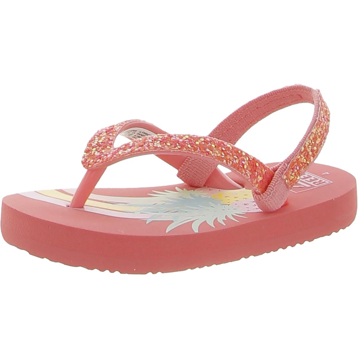 Mädchen Lil Stargazer Glitzer bedruckte Flip-Flops