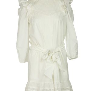 Reformation Dinah Kleid aus weißer Baumwolle 7766524330044