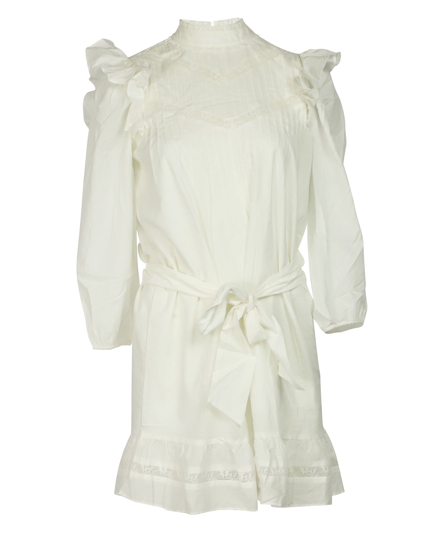 Reformation Dinah Kleid aus weißer Baumwolle