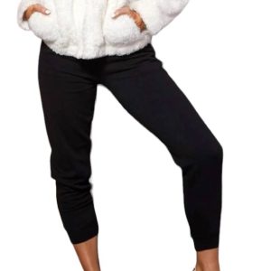 solide Jill Jogger Hose in schwarz 7766563192892