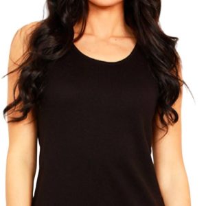 Bra-Friendly Top in Schwarz