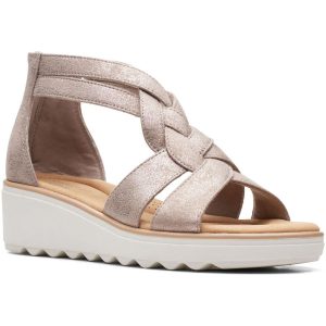 Jillian Bright rutschen auf dressy keil sandalen