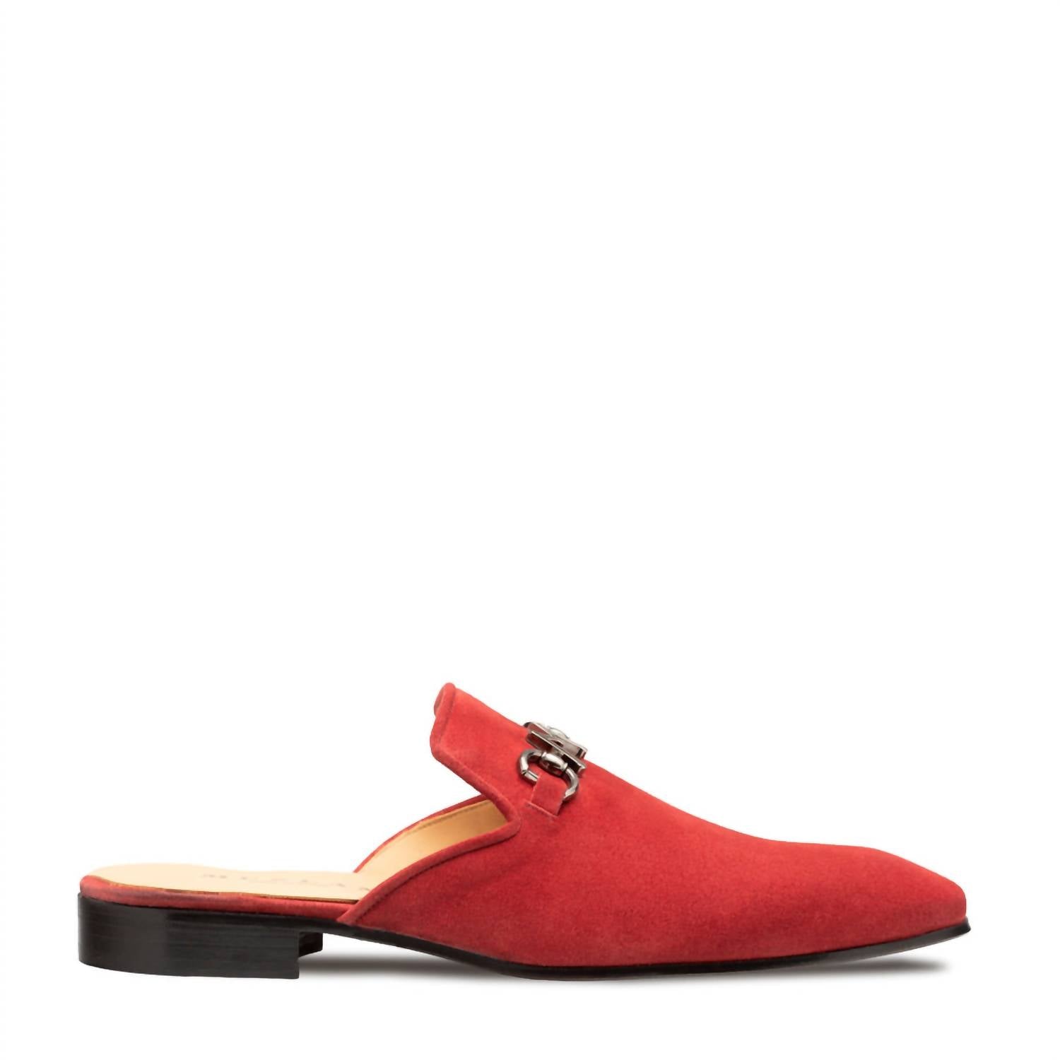 Herren Icon Slip auf Mule Wildleder in Rot