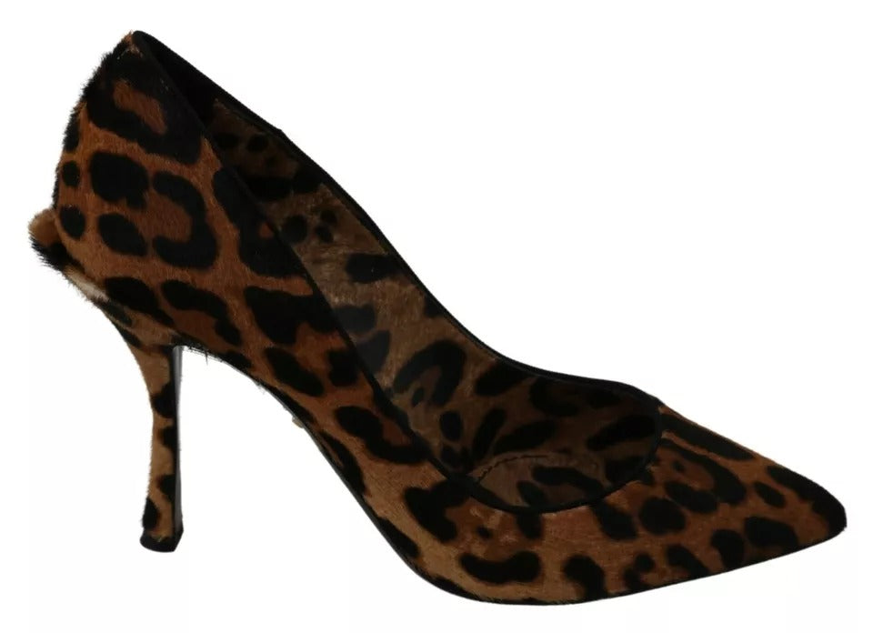 Dolce & Gabbana Leopard Pony Haarabsätze Pumps Damenschuhe
