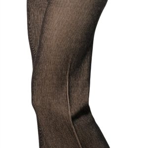 Zwei getönte gerippte Hose in Sand