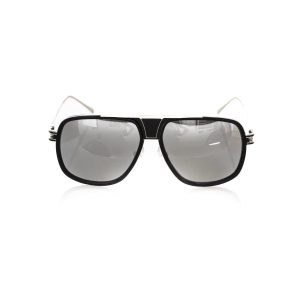 Frankie Morello Sleek Metallfaser Schild Herren Sonnenbrille