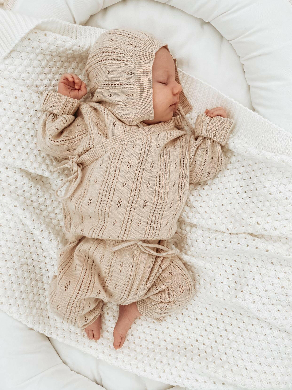 Bring Me Home Pointelle Set – Beige