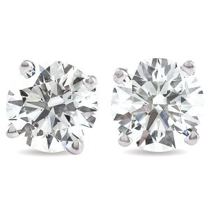 1.50 Ct Rundschliff Natürliche Diamantnieten in 14K Weiß oder Gelbgold