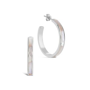 Mishel Mother of Pearl Hoop Ohrringe