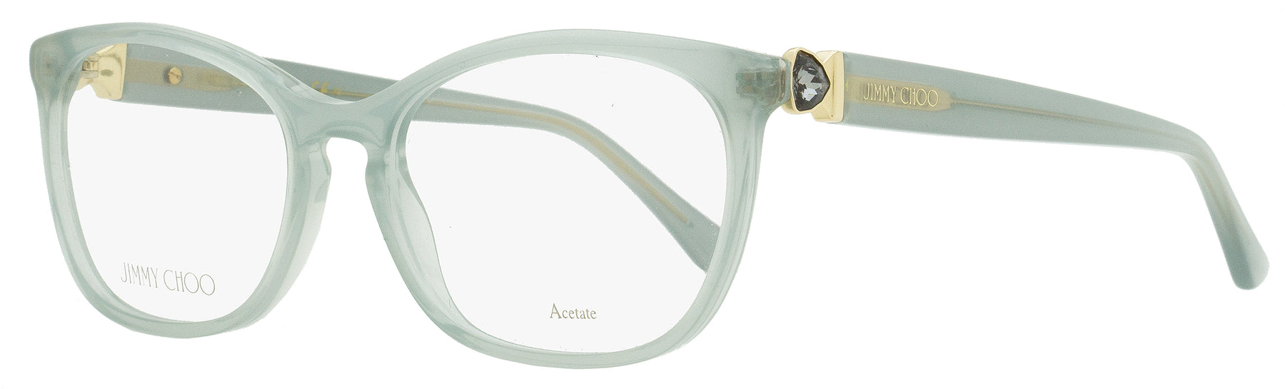 Jimmy Choo Ovale Brillen für Damen JC317 1ED Transparent Grün 54mm