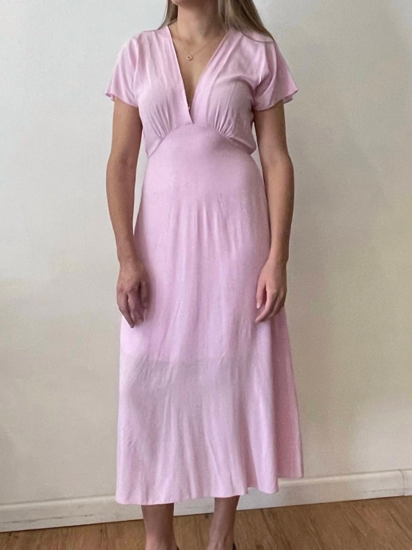 Midikleid in Rosa