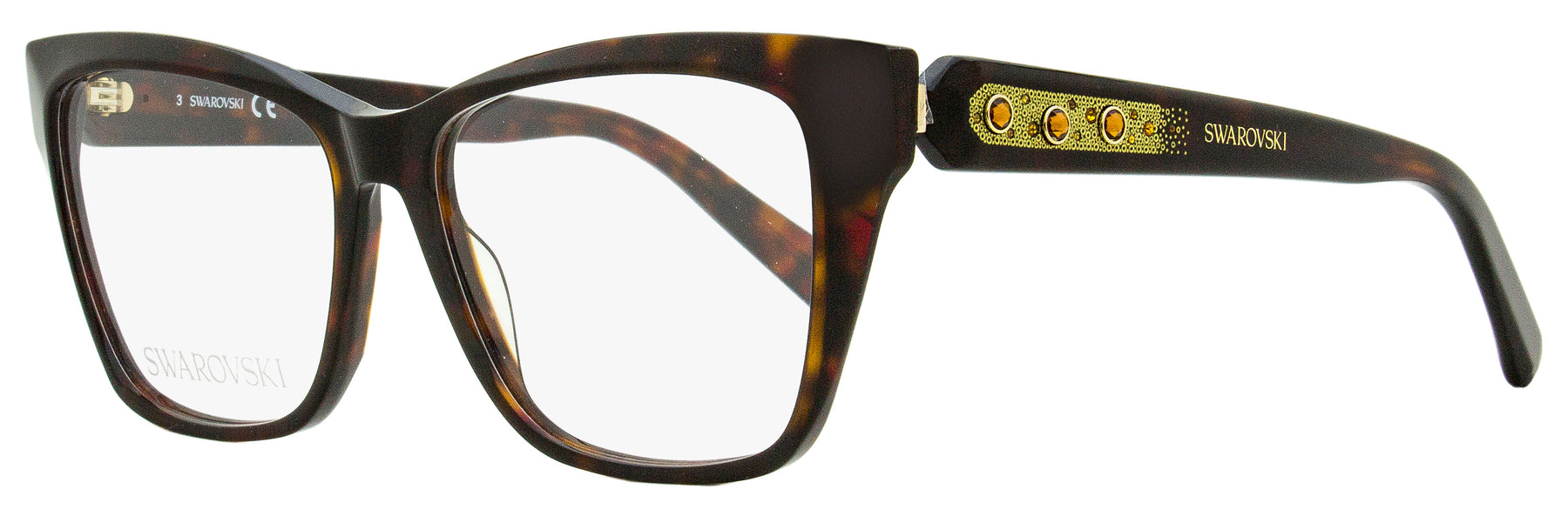 Swarovski Sonnenbrillen für Damen SK5468 052 Dunkles Havanna 53mm