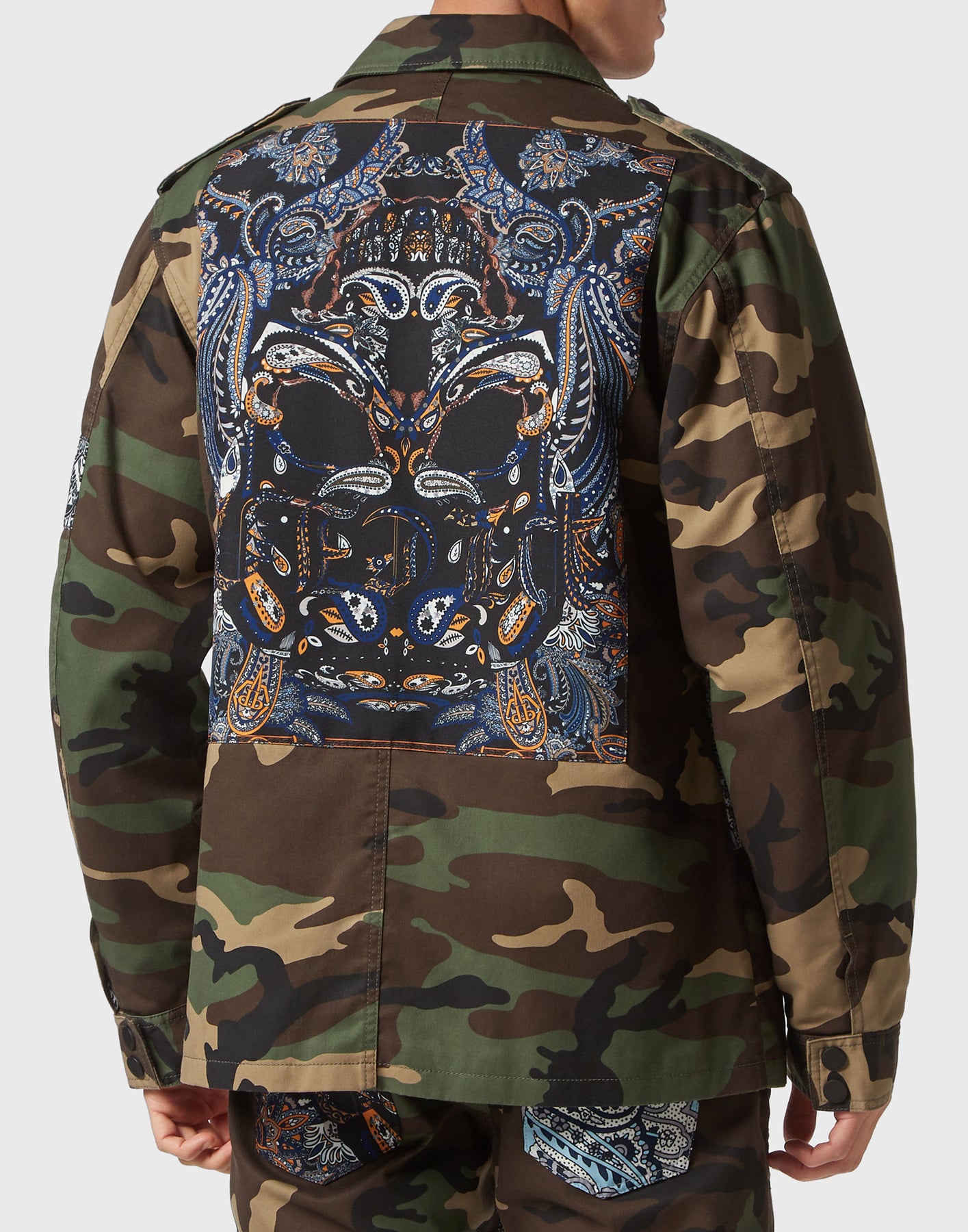 Jeansjacke Paisley Foulard